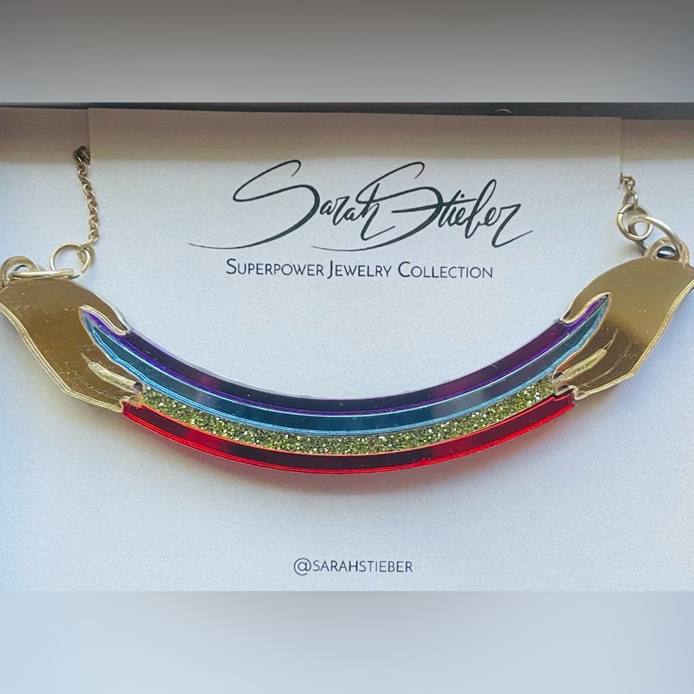 RARE Akasha Rainbow Necklace by San Diego Artist Sarah Stieber.